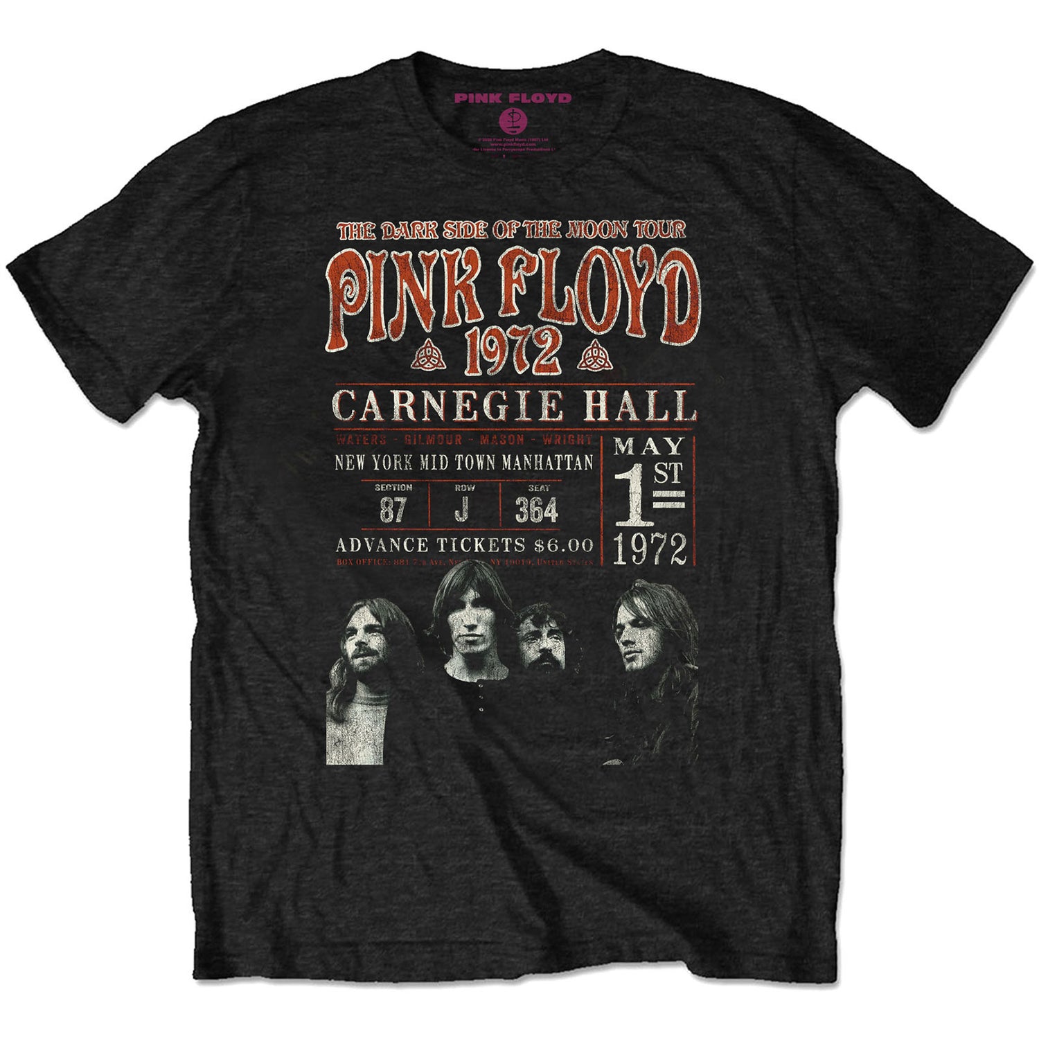 PINK FLOYD Attractive T-Shirt, Carnegie &