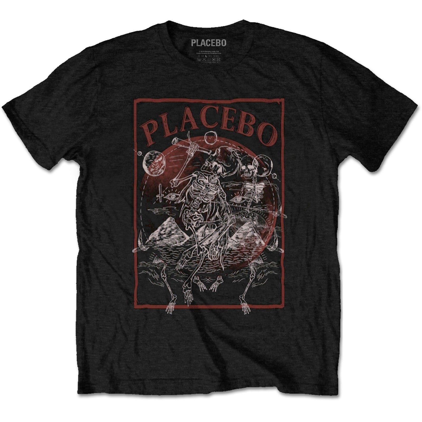 PLACEBO Attractive T-Shirt, Astro Skeletons