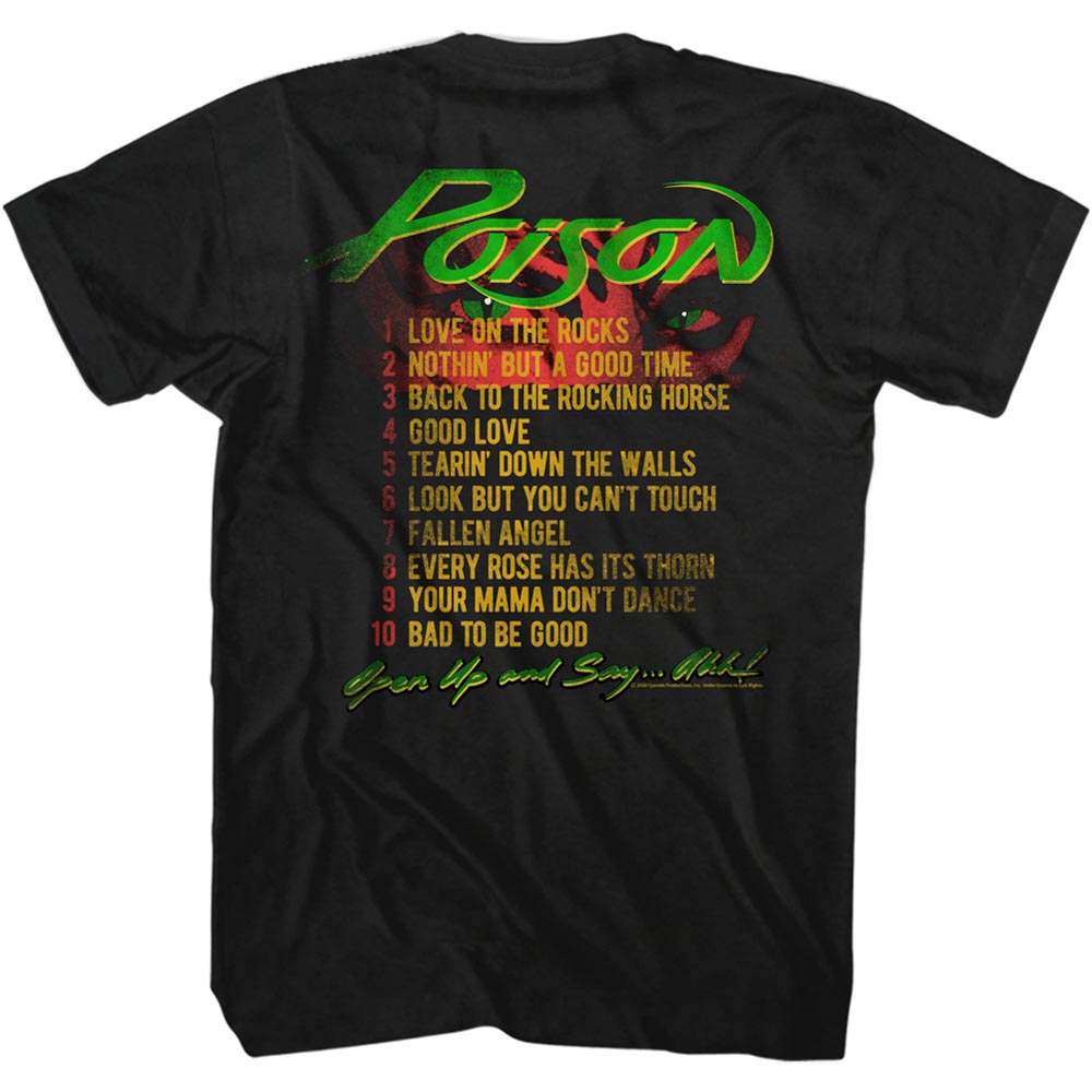 POISON Eye-Catching T-Shirt, Open Up Tour