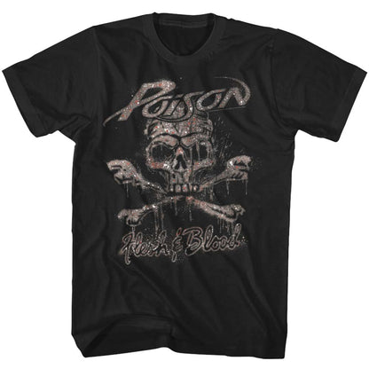 POISON Eye-Catching T-Shirt, Flesh &amp; Blood World Tour