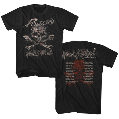 POISON Eye-Catching T-Shirt, Flesh &amp; Blood World Tour