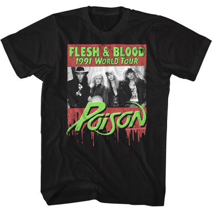 POISON Eye-Catching T-Shirt, F&amp;B World Tour 1991