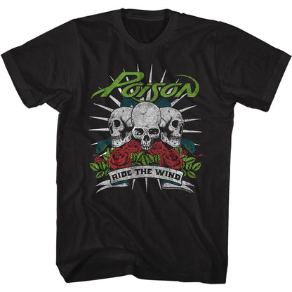 POISON Eye-Catching T-Shirt, Ride The Wind