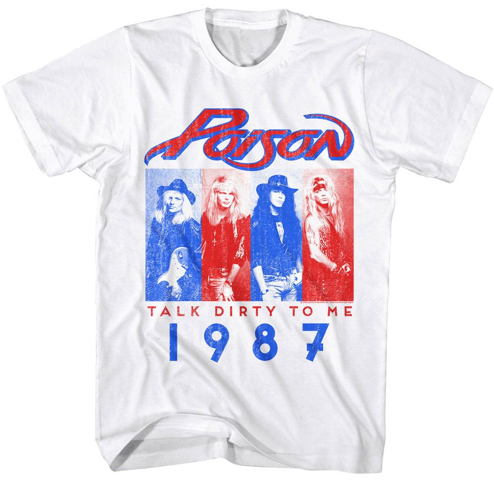 POISON Eye-Catching T-Shirt, Talk Dirty 1987