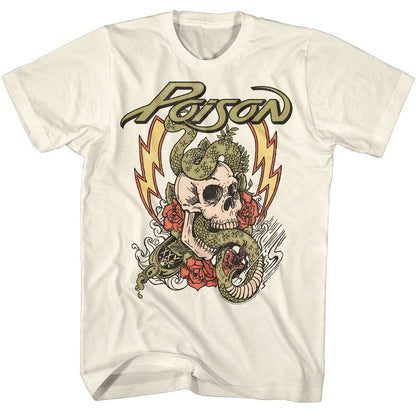 POISON Eye-Catching T-Shirt, Fade Color Skull