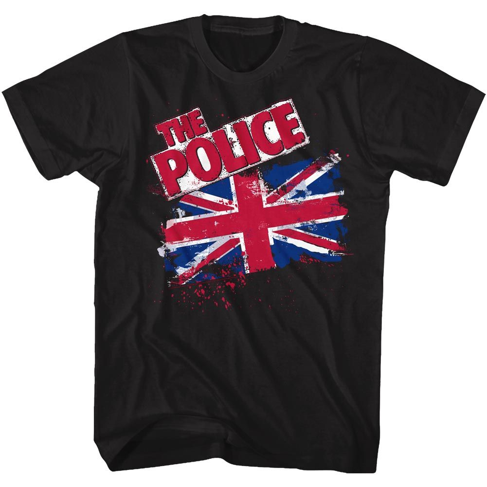 THE POLICE Eye-Catching T-Shirt, Union Jack