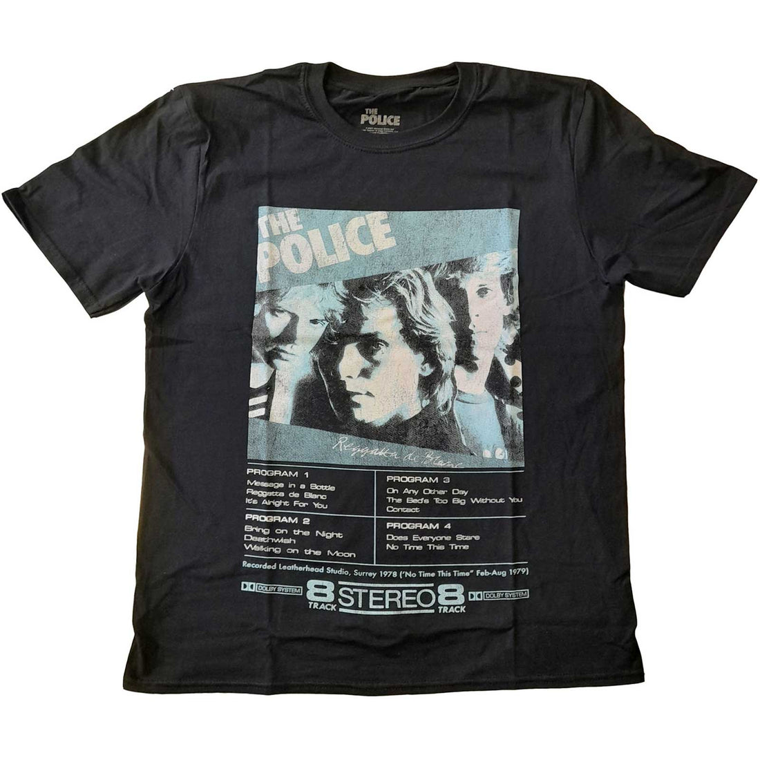 THE POLICE Attractive T-Shirt, Reggatta 8 Track