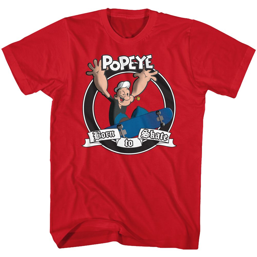 POPEYE Witty T-Shirt, Born To Skate