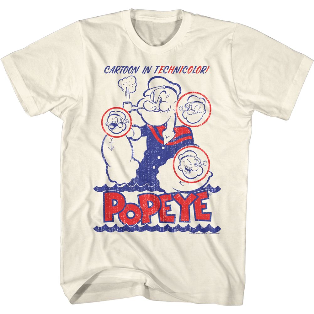 POPEYE Witty T-Shirt, Cartoon In Technicolor