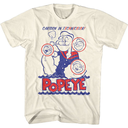 POPEYE Witty T-Shirt, Cartoon In Technicolor