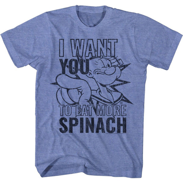 POPEYE Witty T-Shirt, I Want You to Eat More