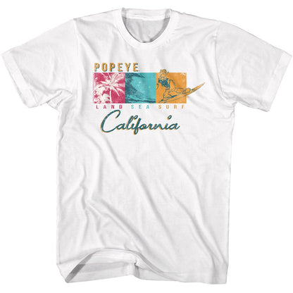 POPEYE Witty T-Shirt, Land Sea Surf