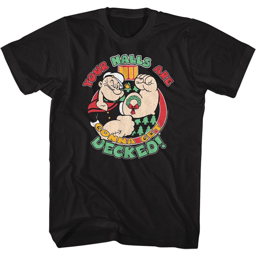 POPEYE Festive T-Shirt, Gonna Get Decked