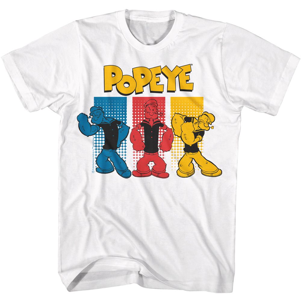 POPEYE Witty T-Shirt, Halftone Rectangles