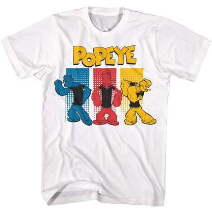 POPEYE Witty T-Shirt, Halftone Rectangles