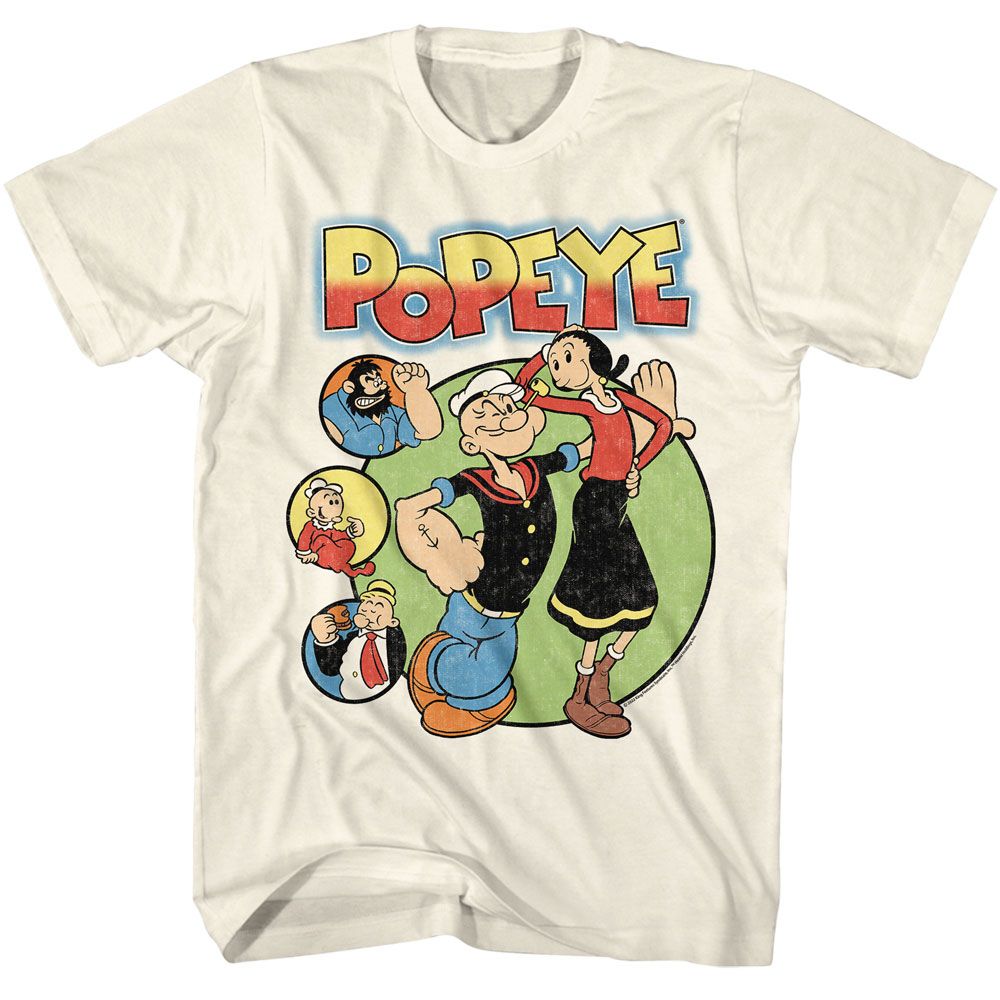 POPEYE Eye-Catching T-Shirt, Circles