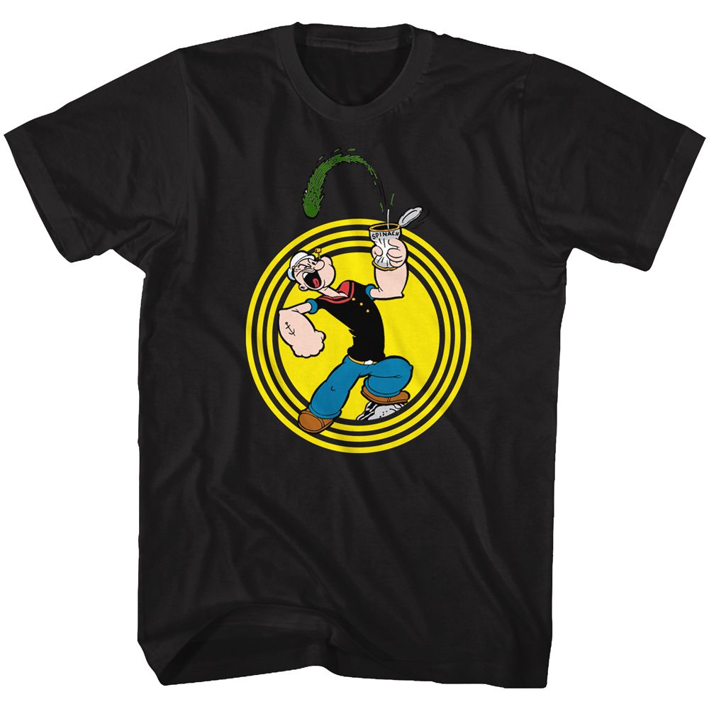 POPEYE Witty T-Shirt, Popeye Spinach Circle