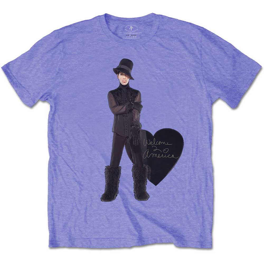 PRINCE Attractive T-Shirt, Heart Purple