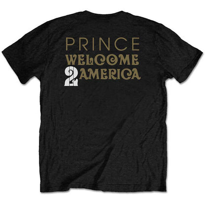 PRINCE Attractive T-Shirt, W2A White Guitar