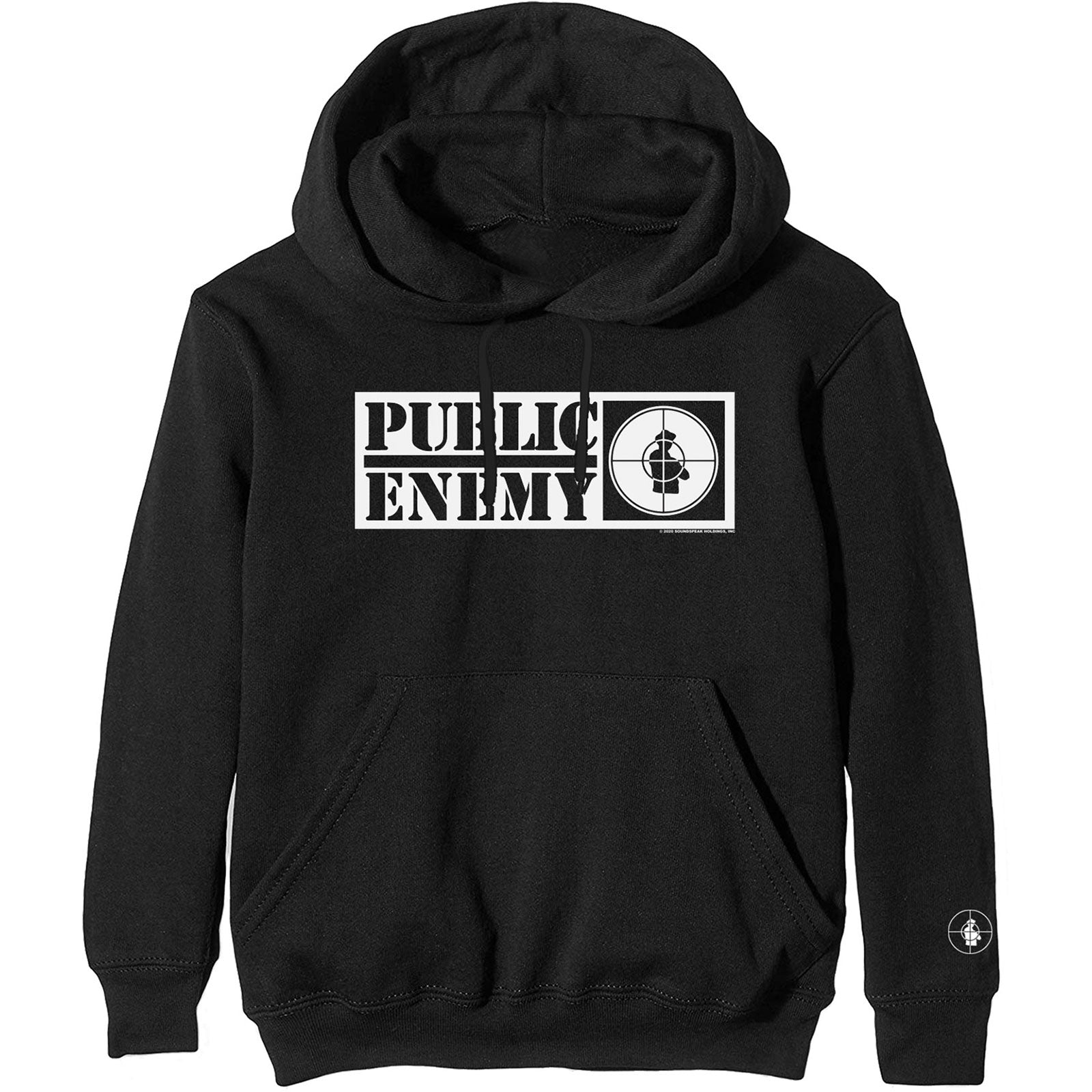 PUBLIC ENEMY Attractive Hoodie, Crosshairs Logo