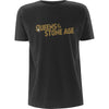 QUEENS OF THE STONE AGE Attractive T-Shirt, Metallic Text Logo