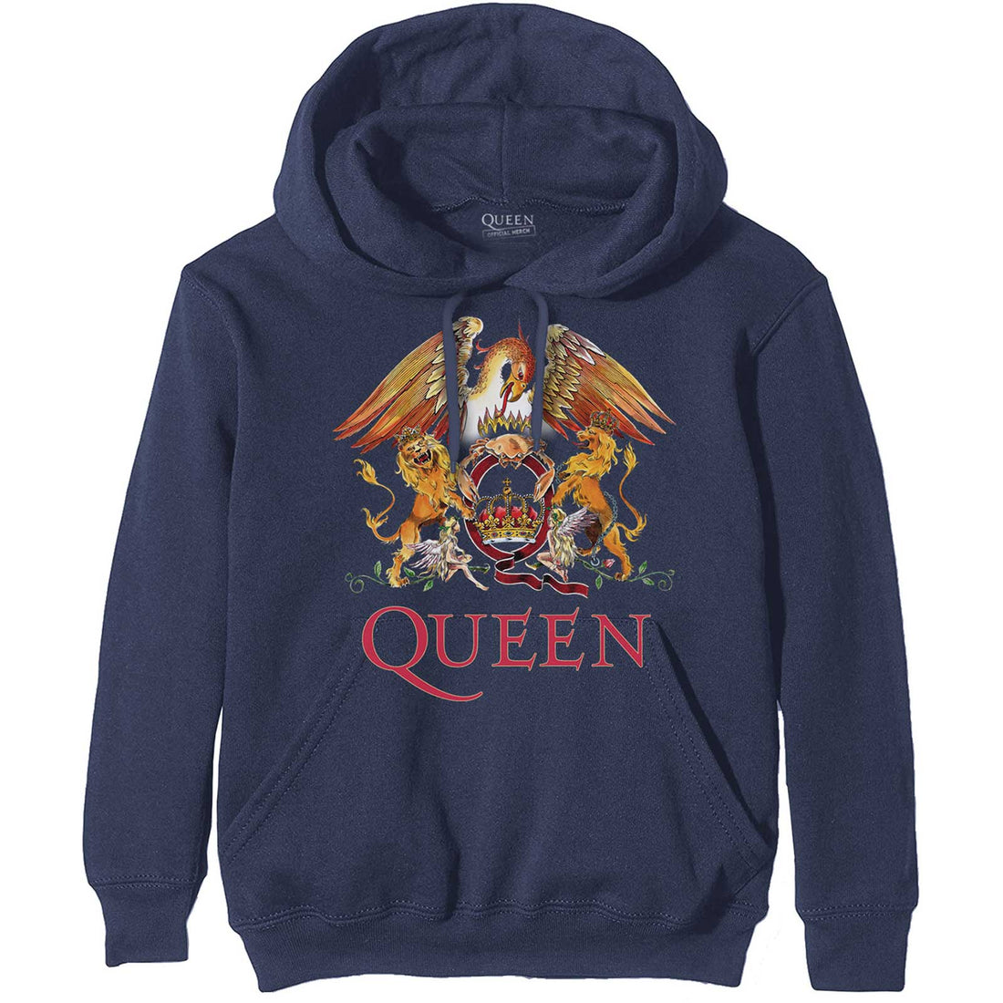 QUEEN Attractive Hoodie, Classic Crest