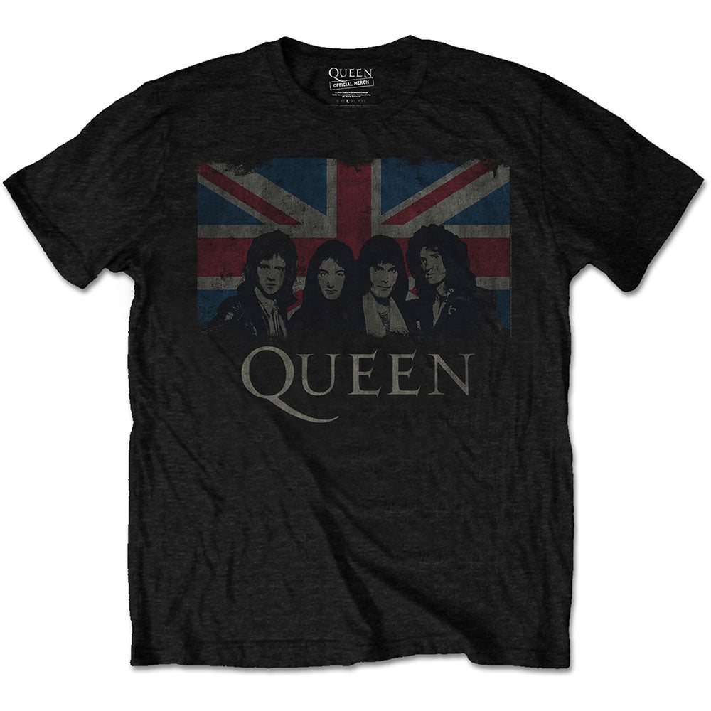 QUEEN Attractive T-Shirt, Vintage Union Jack