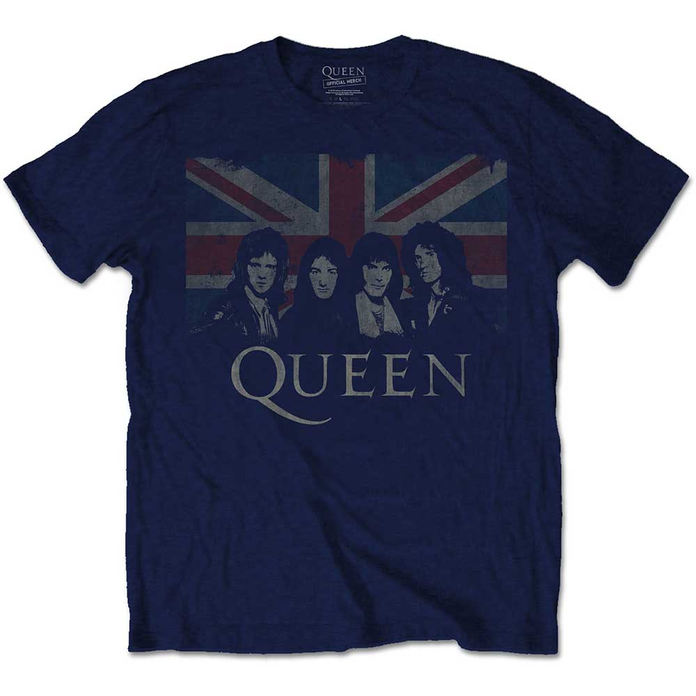 QUEEN Attractive T-Shirt, Vintage Union Jack