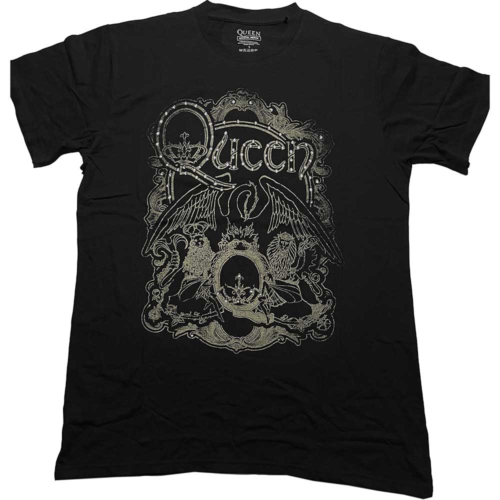 QUEEN Attractive T-Shirt, Ornate Crest