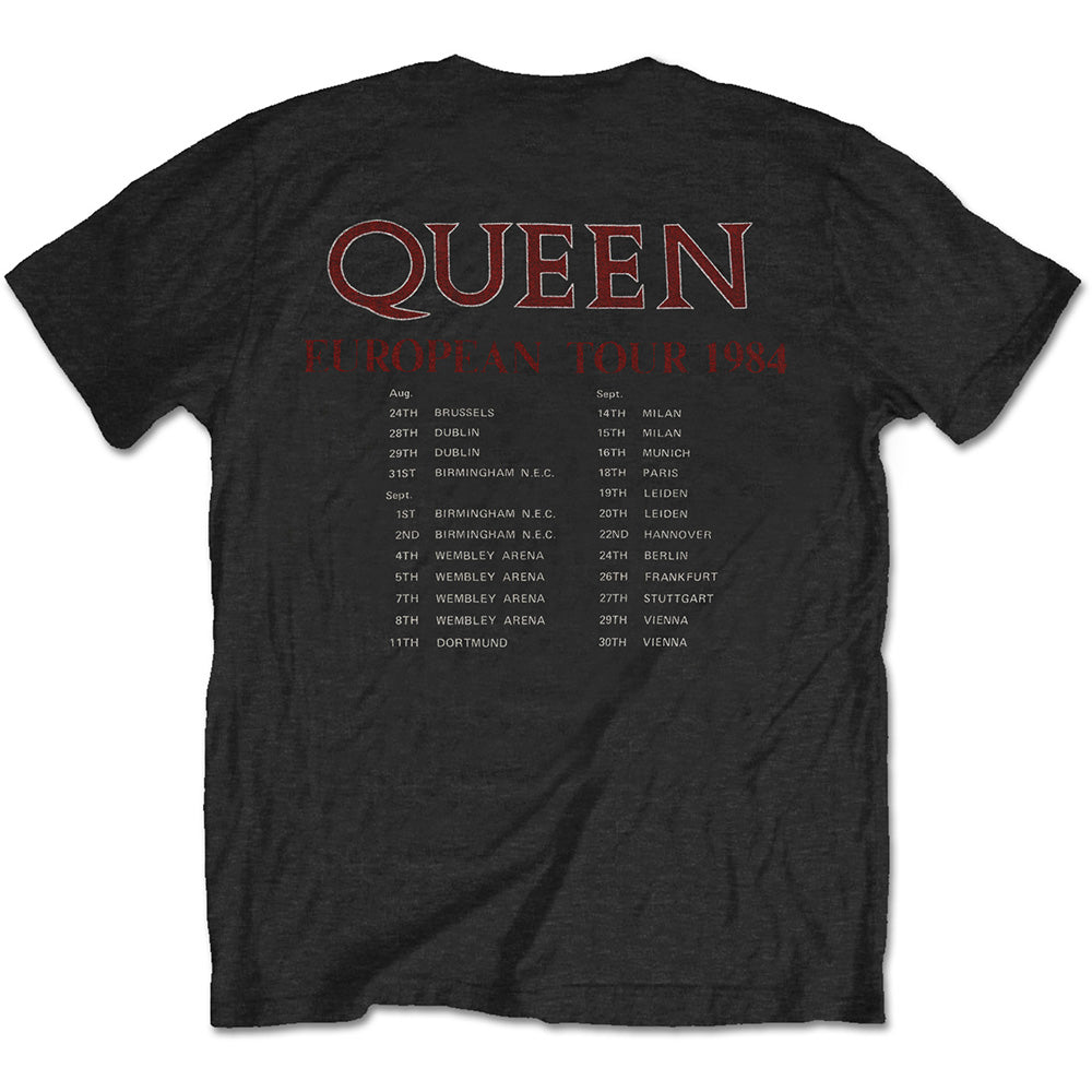 QUEEN Attractive T-Shirt, EUROPEAN TOUR 1984