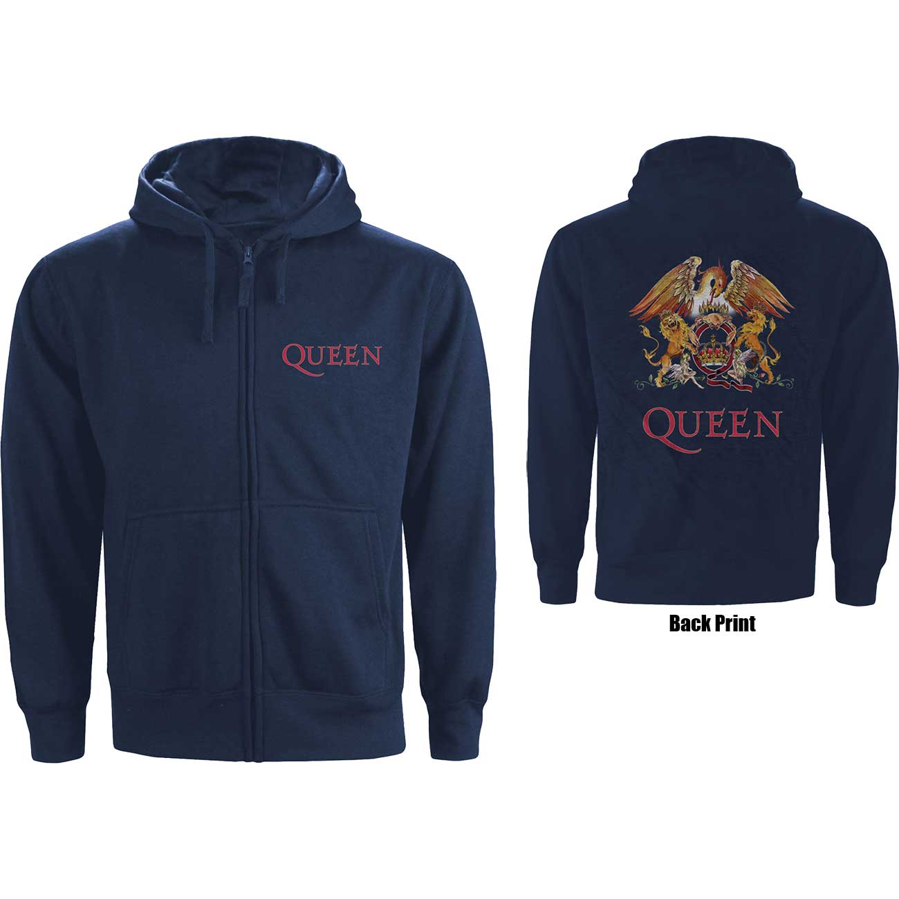 QUEEN Attractive Hoodie, Classic Crest