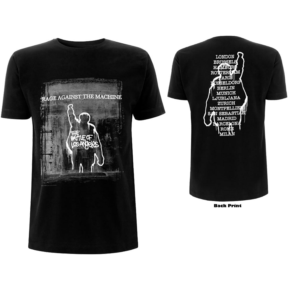 RAGE AGAINST THE MACHINE Attractive T-Shirt, Bola Euro Tour