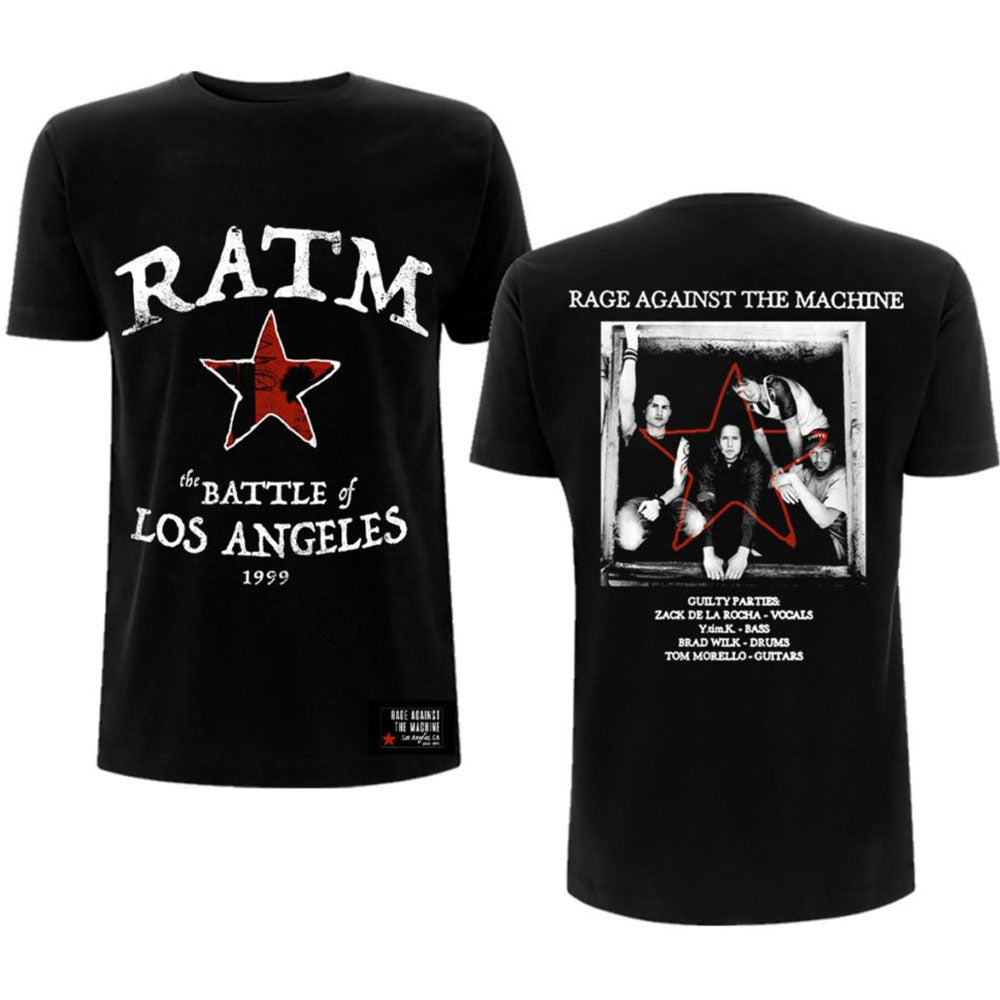 RAGE AGAINST THE MACHINE Attractive T-Shirt, Battle Star