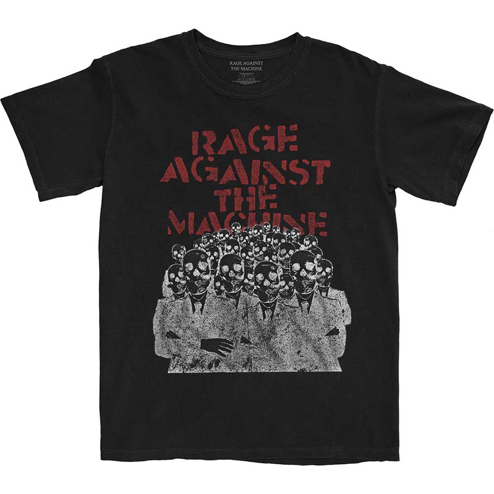 RAGE AGAINST THE MACHINE Attractive T-Shirt, Crowd Masks