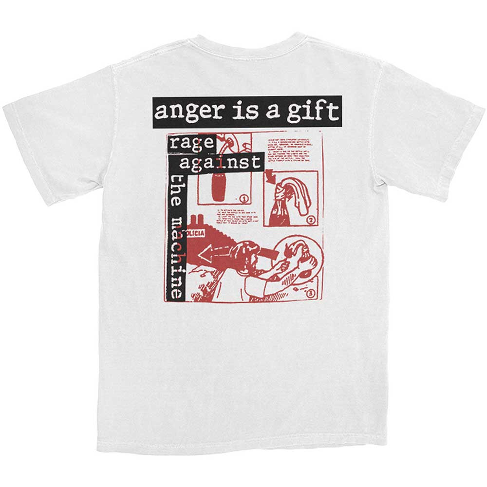 RAGE AGAINST THE MACHINE Attractive T-Shirt, Anger Is A Gift