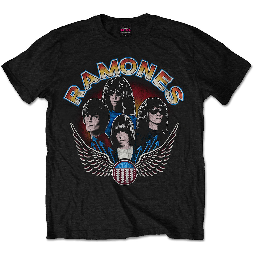 RAMONES Attractive T-Shirt, Vintage Wings Photo