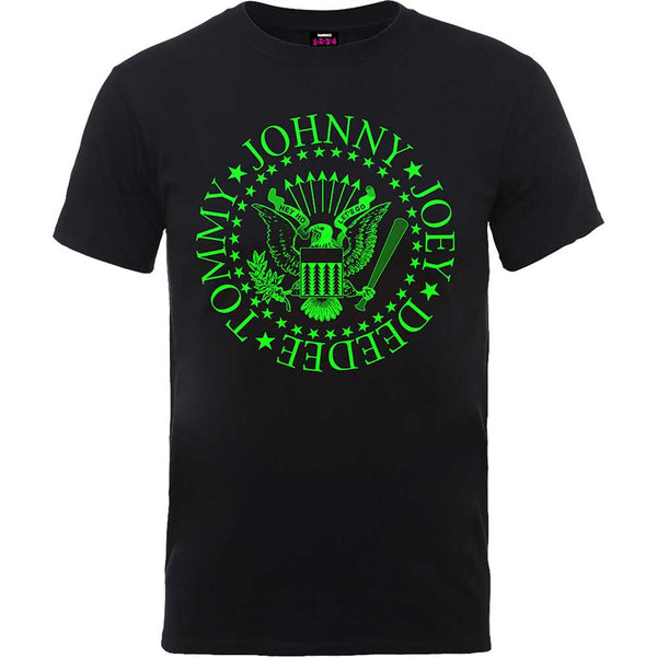 RAMONES Attractive T-Shirt, Green Seal