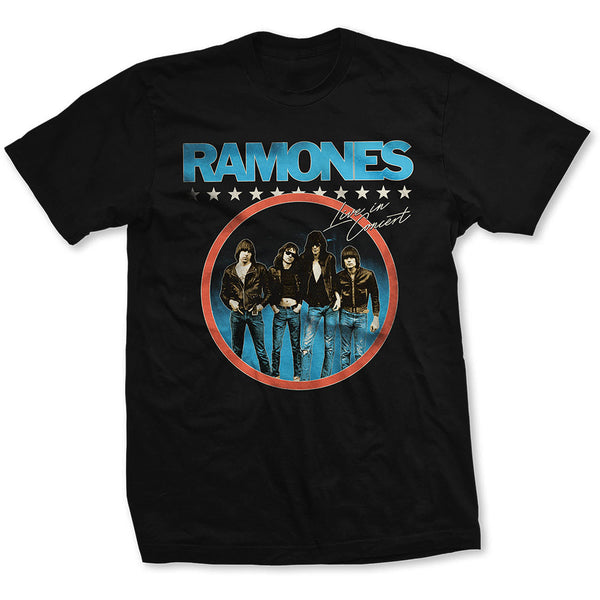 RAMONES Attractive T-Shirt, Circle Photo