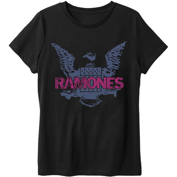 RAMONES Attractive T-Shirt, Purple Eagle