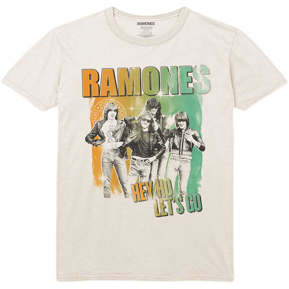 RAMONES Attractive T-Shirt, Hey Ho Retro