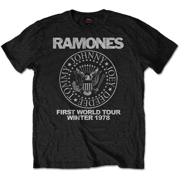 RAMONES Attractive T-Shirt, First World Tour 1978