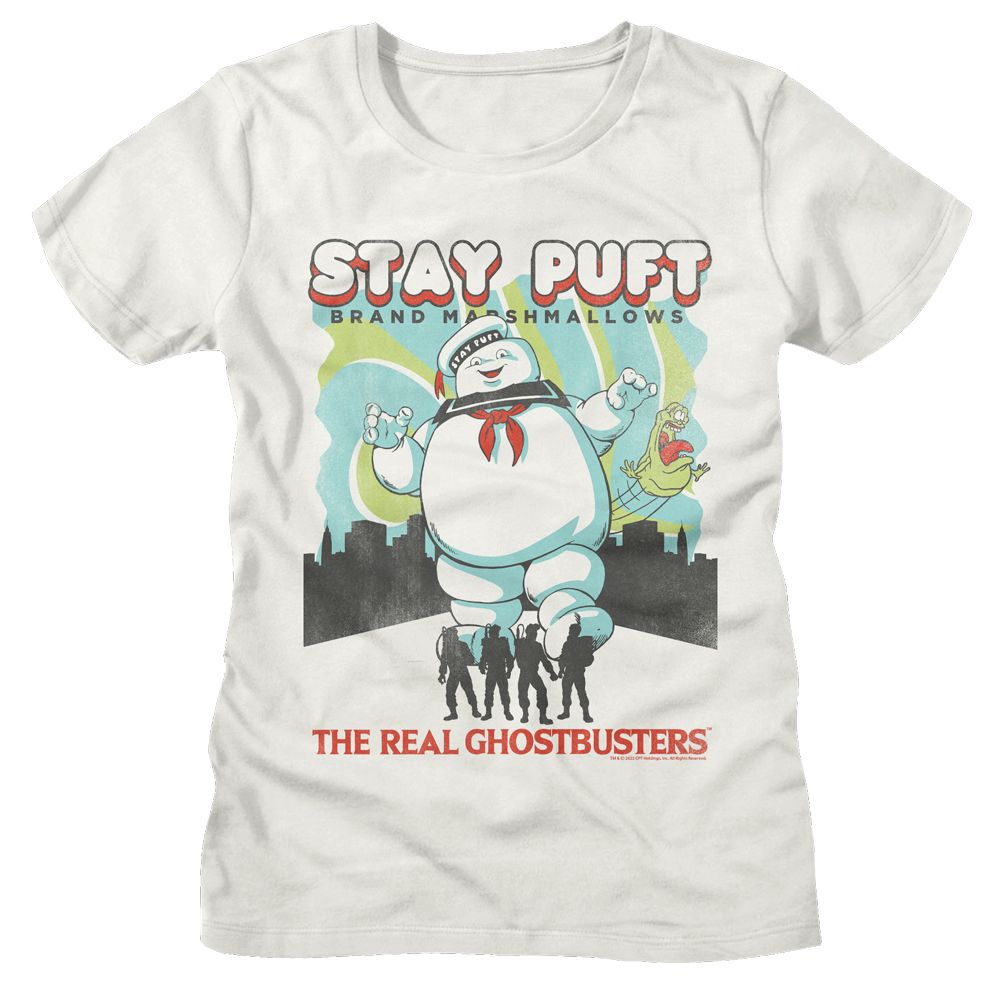 THE REAL GHOSTBUSTERS T-Shirt, RGB Stay Puft And Busters