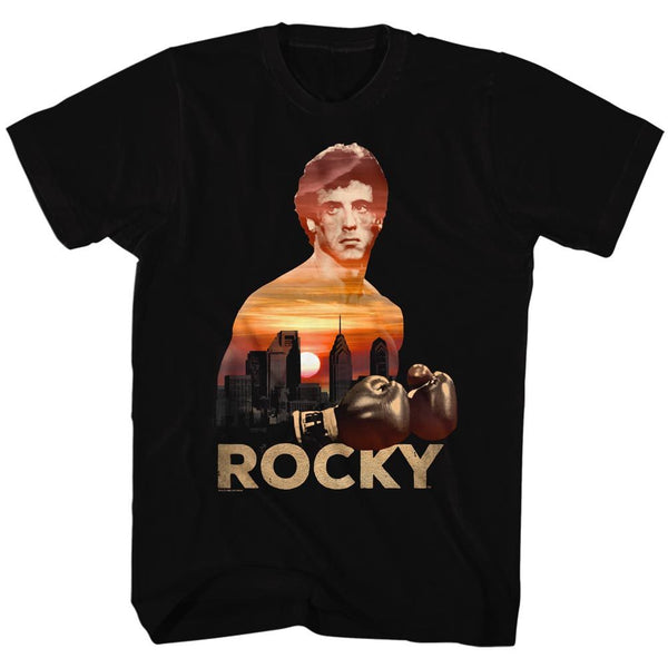 ROCKY Brave T-Shirt, Sunset Over Philly