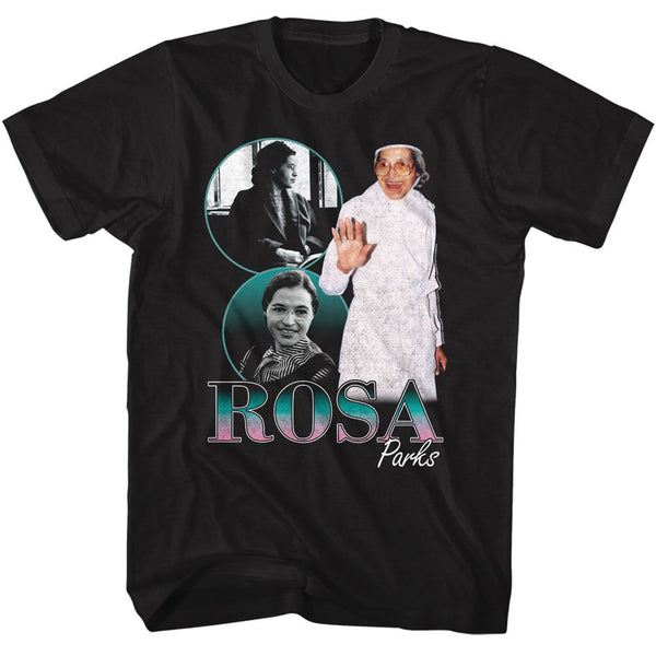 ROSA PARKS Eye-Catching T-Shirt, Rosa Collage