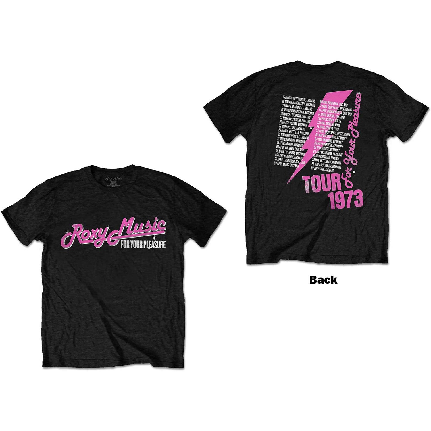 ROXY MUSIC Attractive T-Shirt, For Your Pleasure Tour