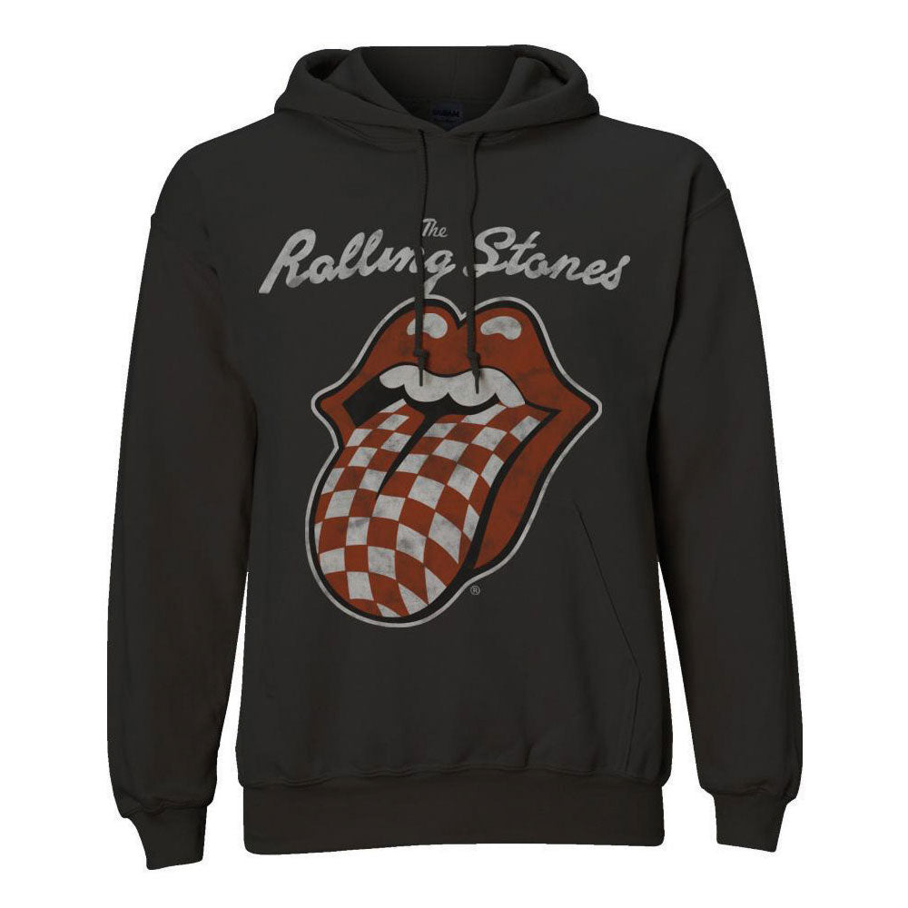 THE ROLLING STONES Attractive Hoodie, Checker Tongue