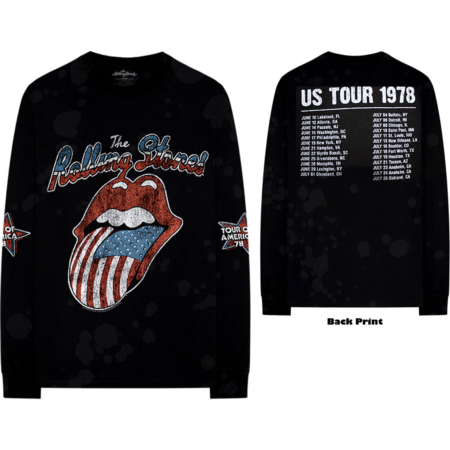 THE ROLLING STONES Attractive T-Shirt, Us Tour &