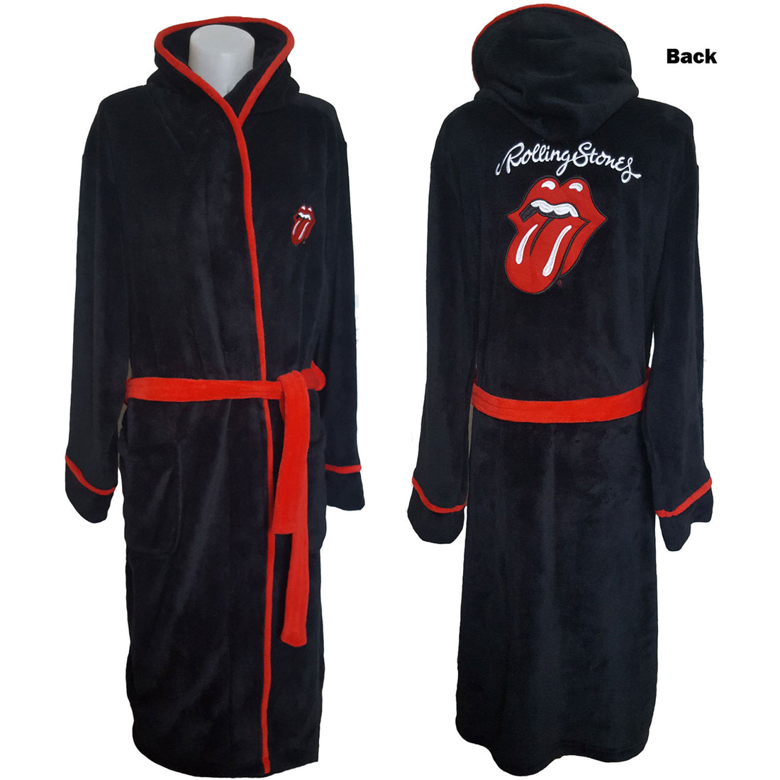 ROLLING STONES Attractive Bathrobe, Classic Tongue