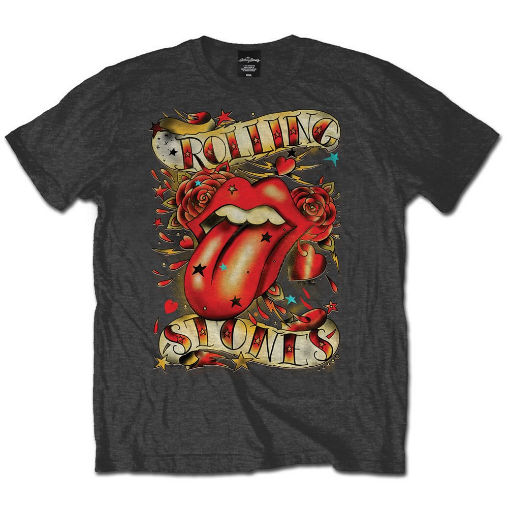 THE ROLLING STONES Attractive T-Shirt, Tongues &amp; Stars