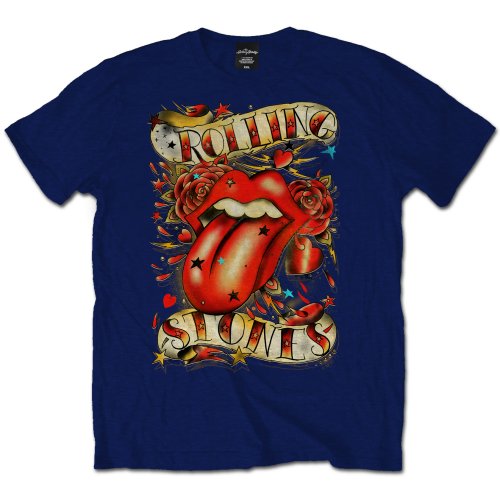 THE ROLLING STONES Attractive T-Shirt, Tongue &amp; Stars